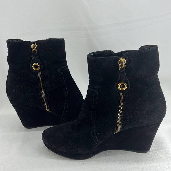 The Original Car Shoe By Prada Wedge Ankle Boots - Picture 9 of 12